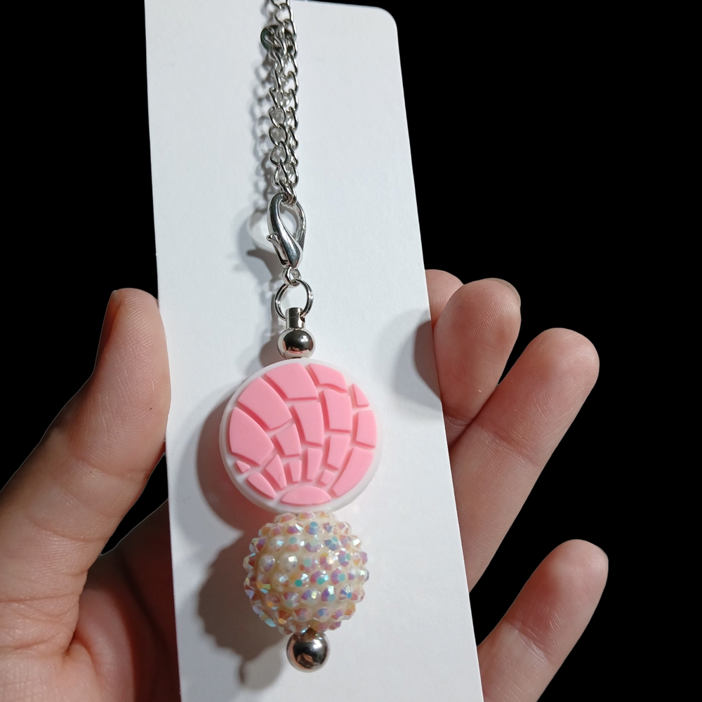 Pink Concha Charm For Tumbler Handle